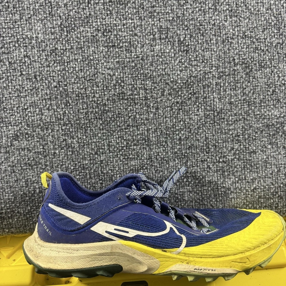 Nike‎ Trail Running Shoes Mens Size 12 Blue Yellow Air Zoom Athletic Trail